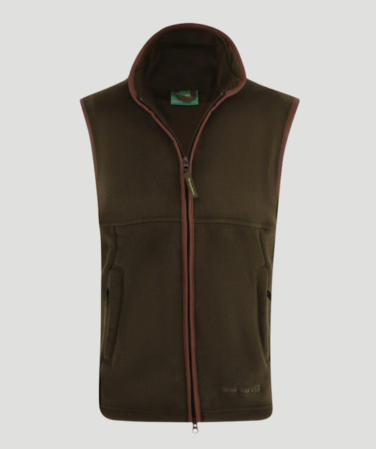 Ackleton Fleece Gilet Dark Olive
