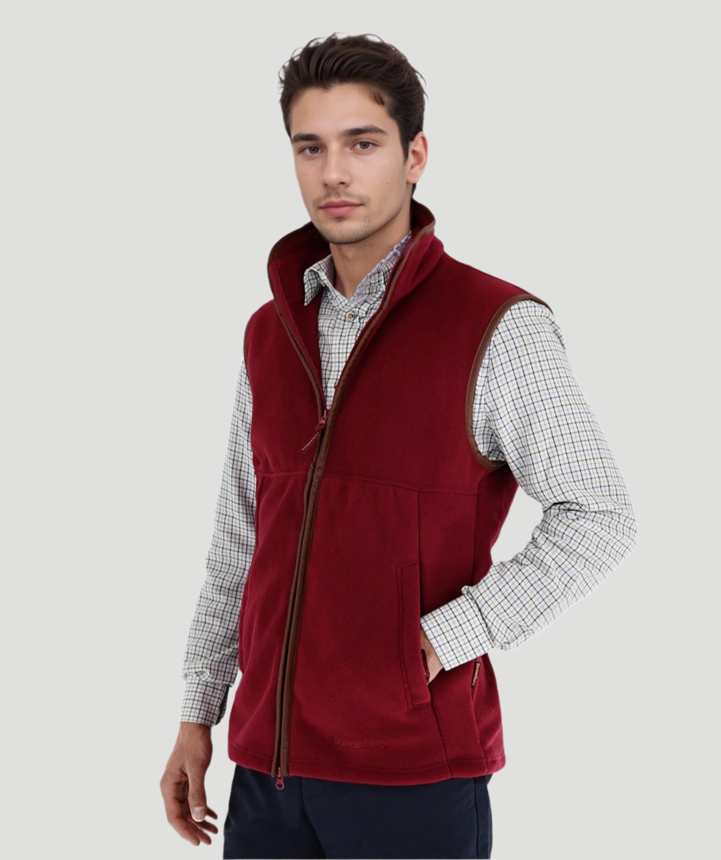 Ackleton Fleece Gilet Wine