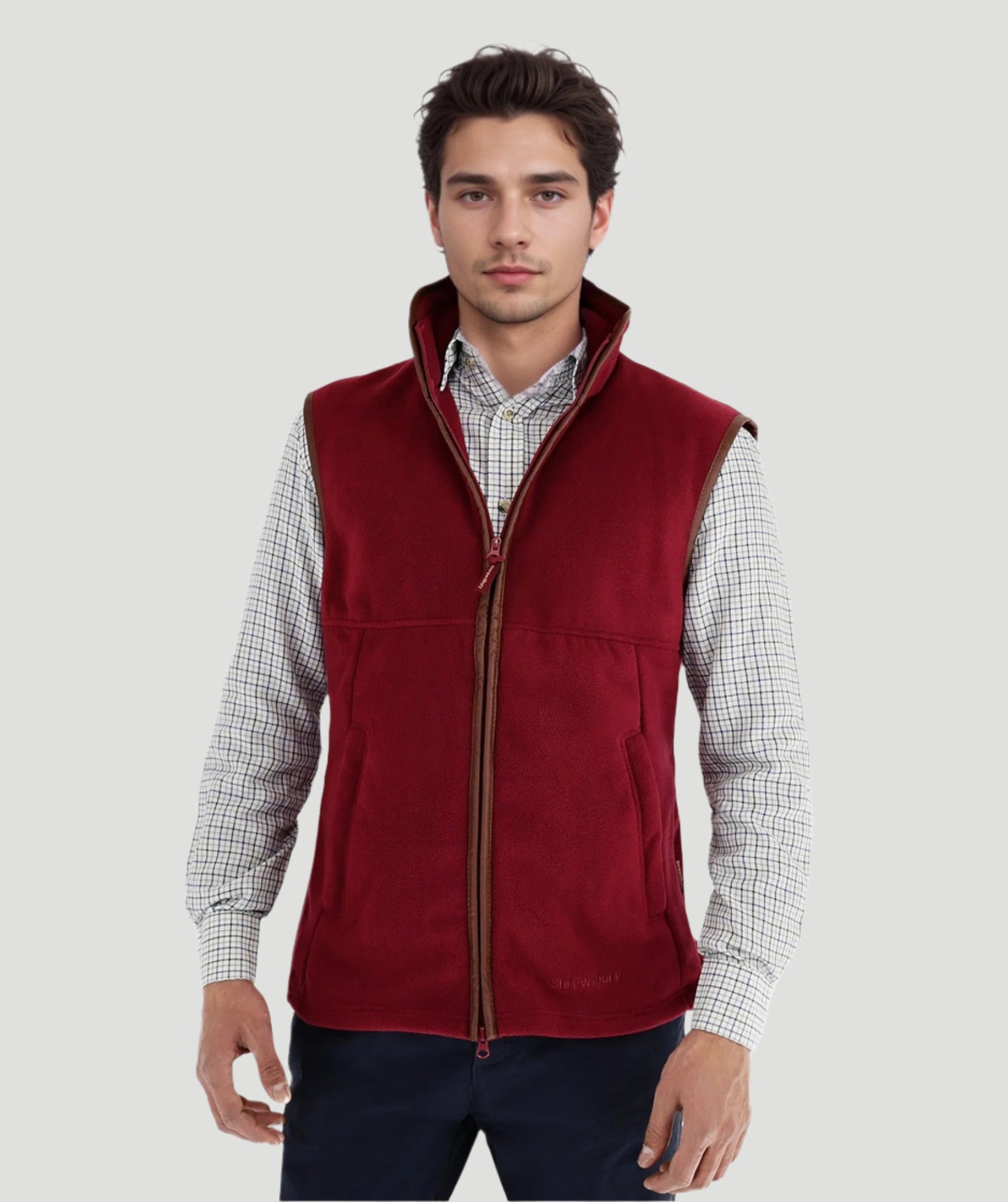 Ackleton Fleece Gilet Wine