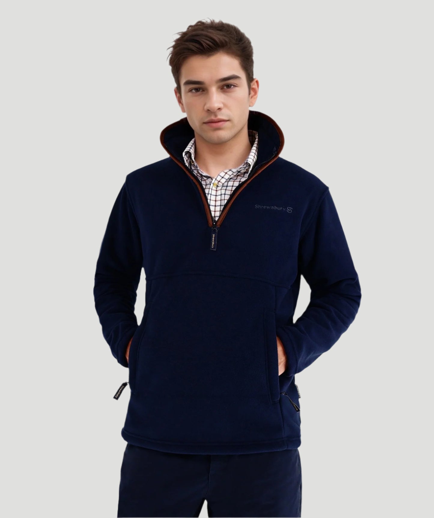 Ackleton Fleece Quater Zip Navy
