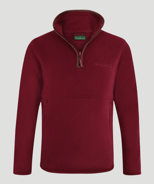 Ackleton Fleece Quater Zip Wine