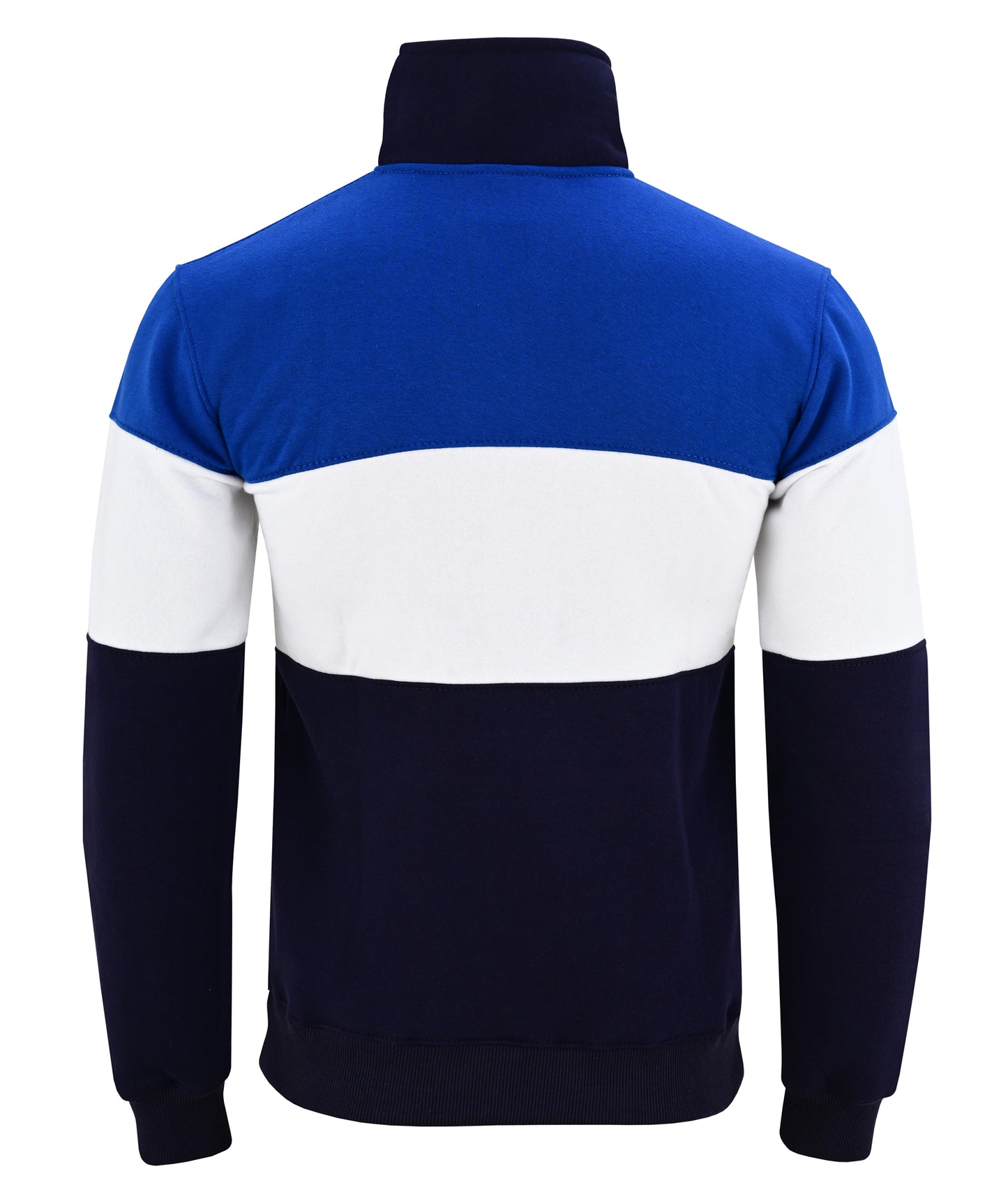Bedstone Womens Quater Zip Sweatshirt Royal Blue