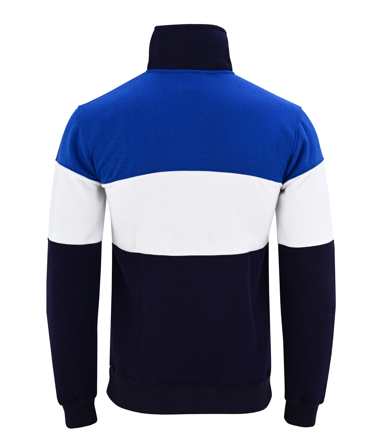 Bedstone Mens Quater Zip Sweatshirt Royal Blue