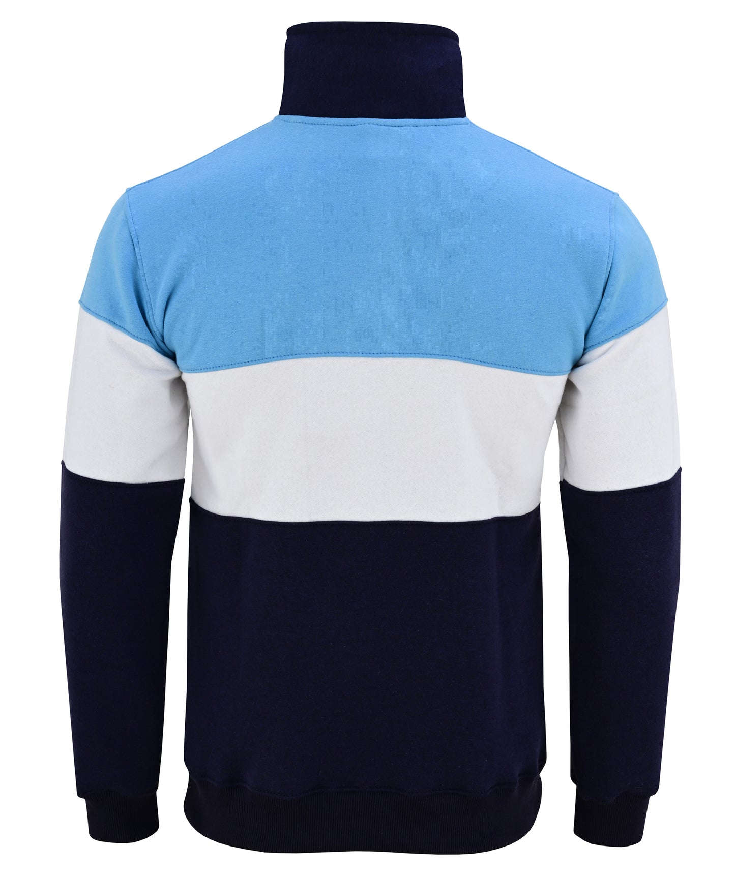 Bedstone Womens Quater Zip Sweatshirt Baby Blue