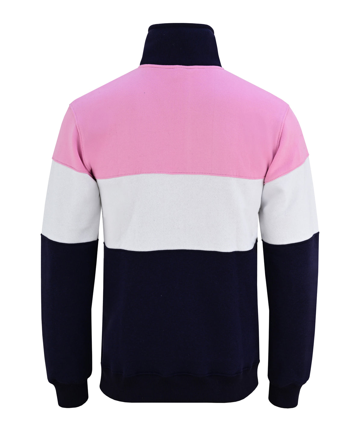 Bedstone Womens Quater Zip Sweatshirt Baby Pink