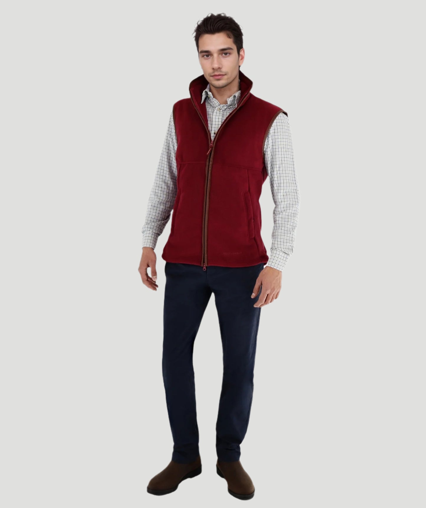 Ackleton Fleece Gilet Wine