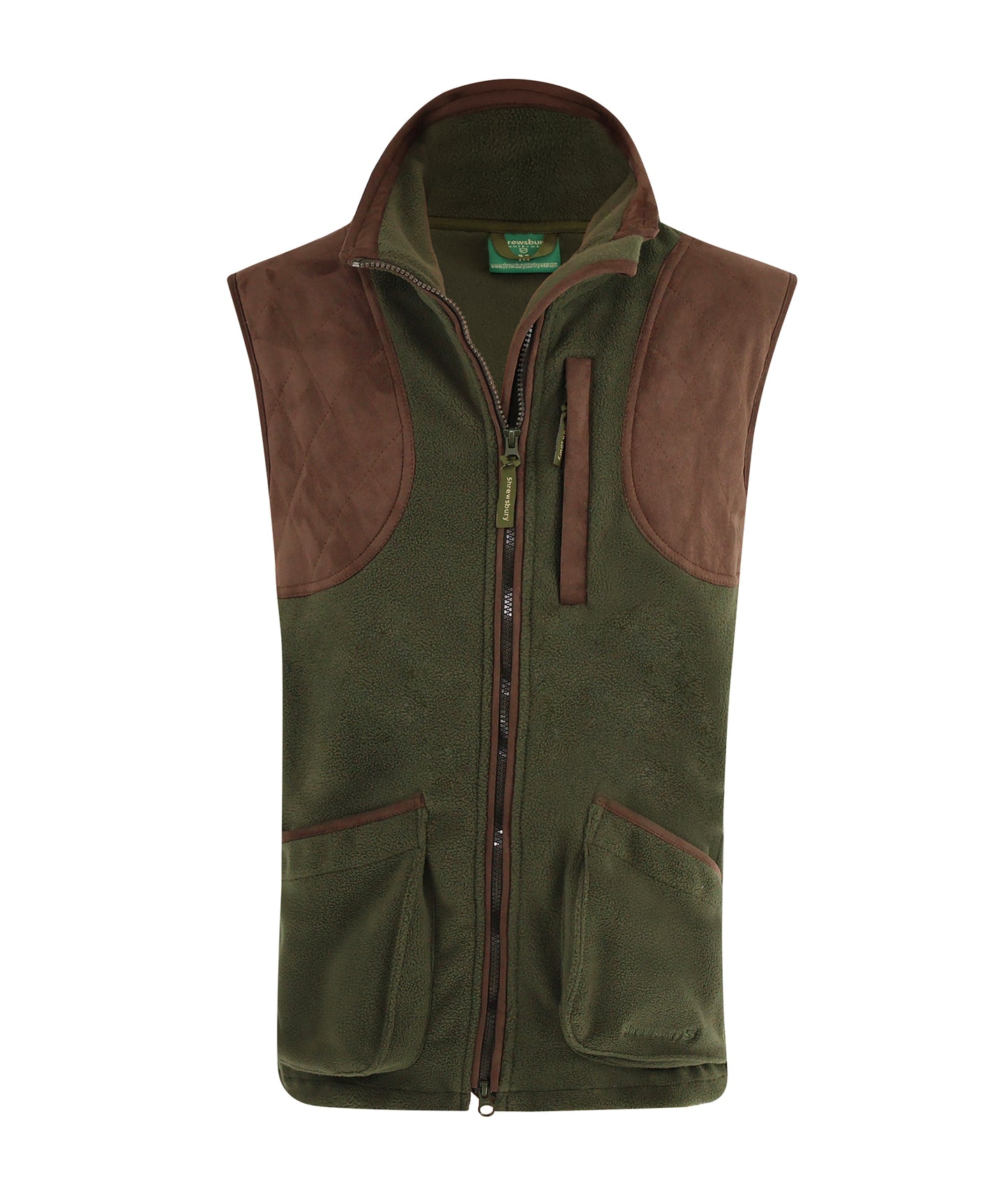 Gamekeeper Fleece Gilet Olive