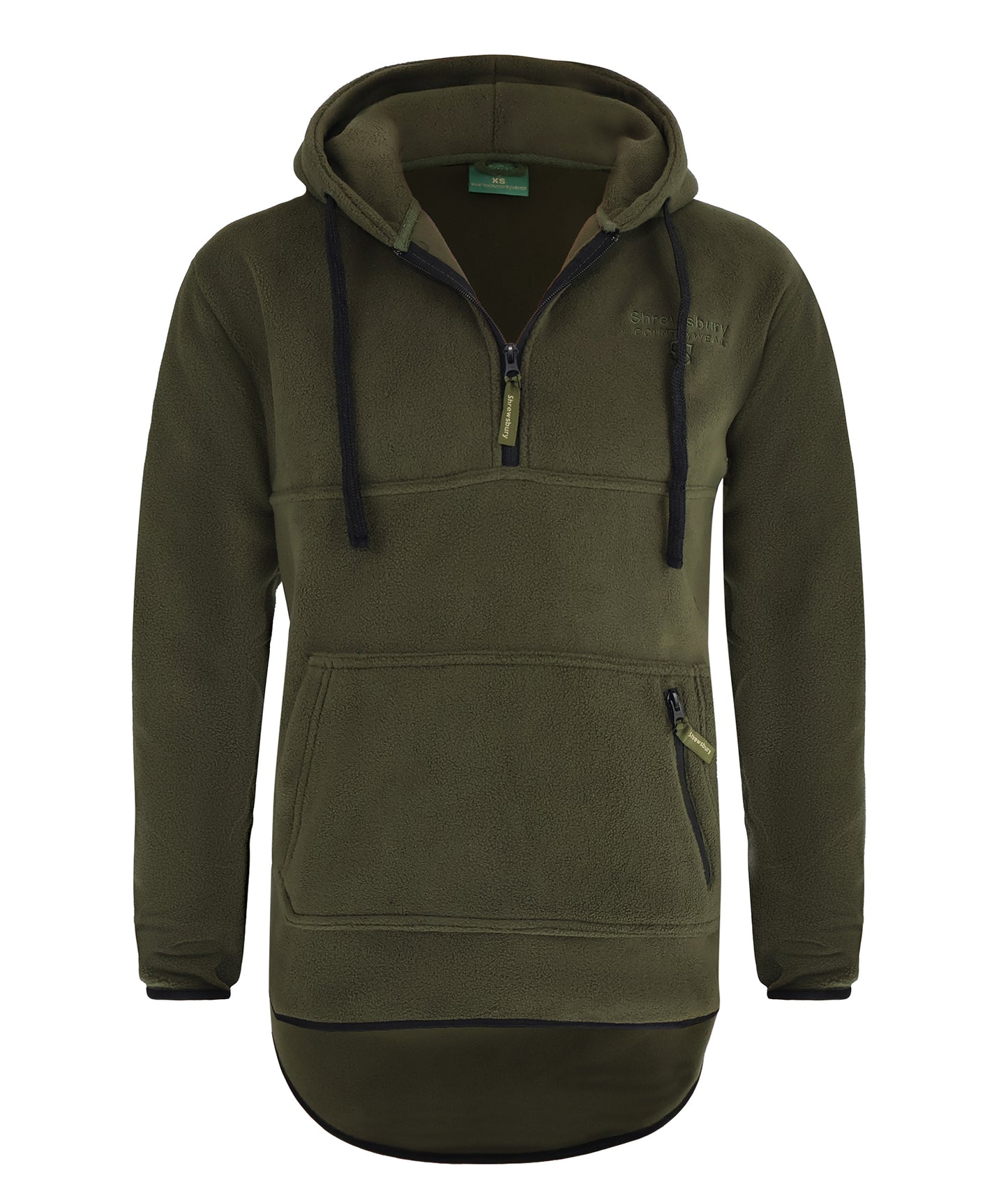 Glazeley Fleece Tail Hoodie Olive