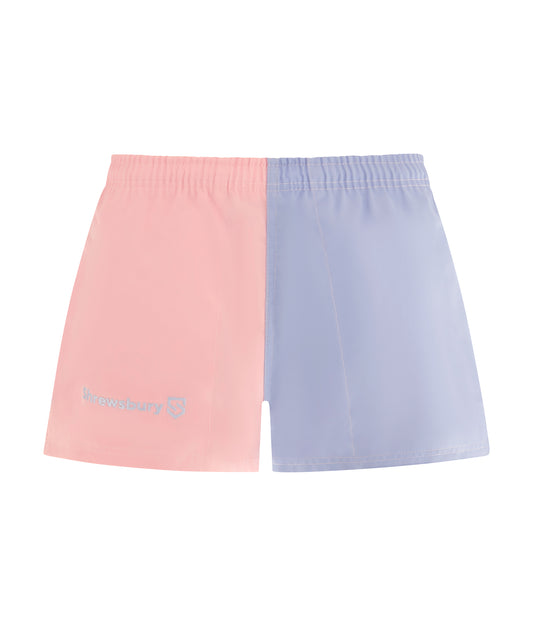 Harlequin Shorts Baby Pink and Baby Blue