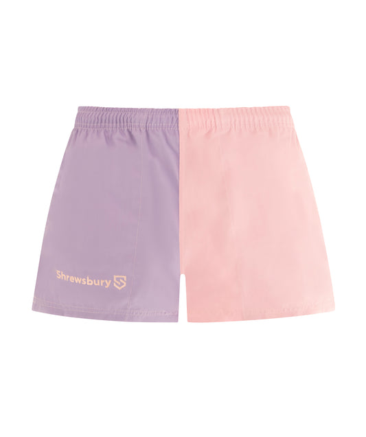 Harlequin Shorts Lilac and Baby Pink