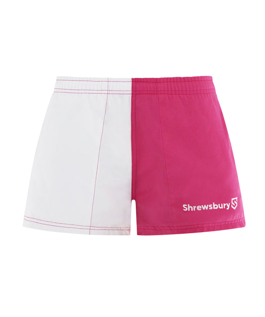 Harlequin Shorts Pink and White