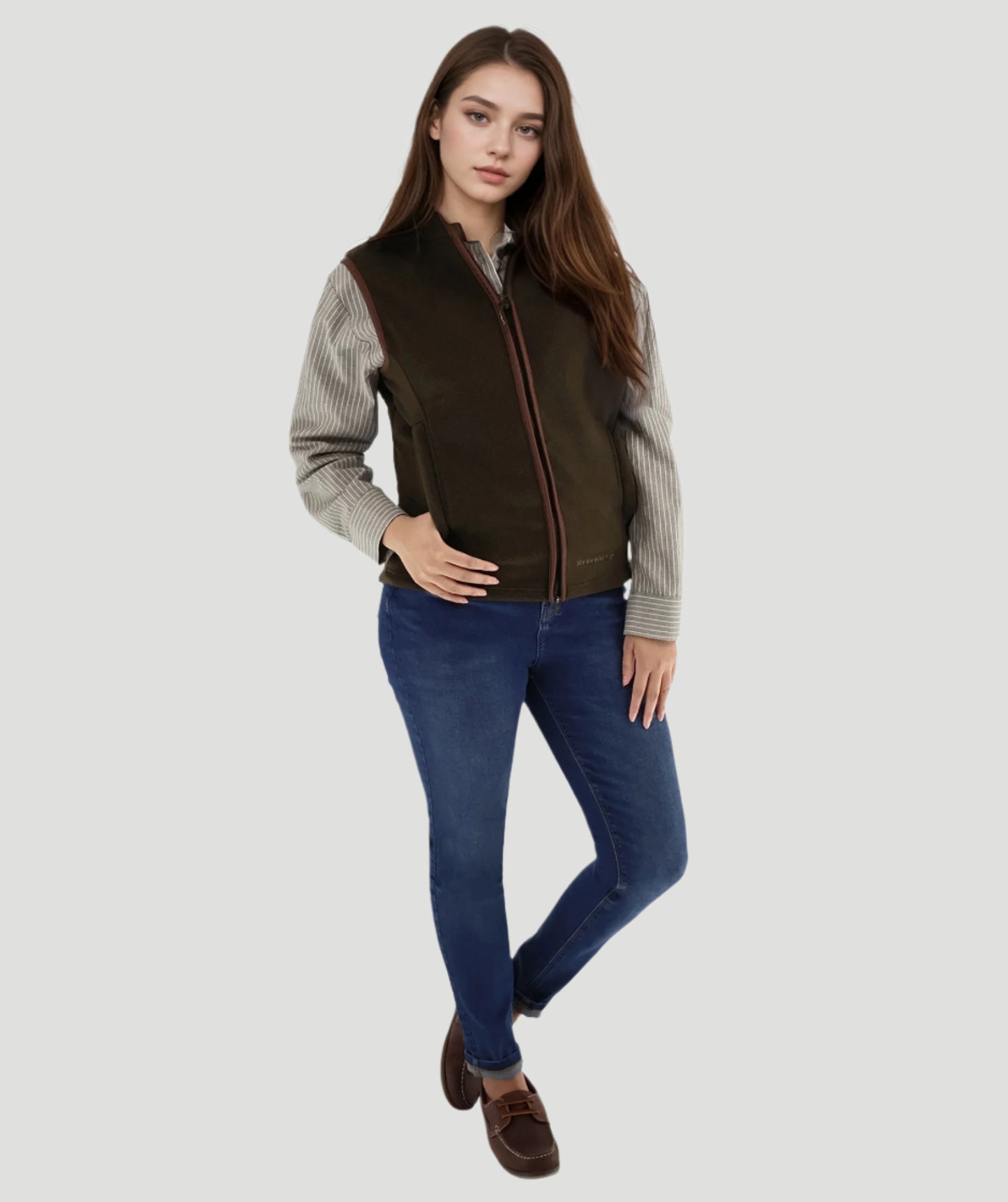 Harley Fleece Gilet Dark Olive