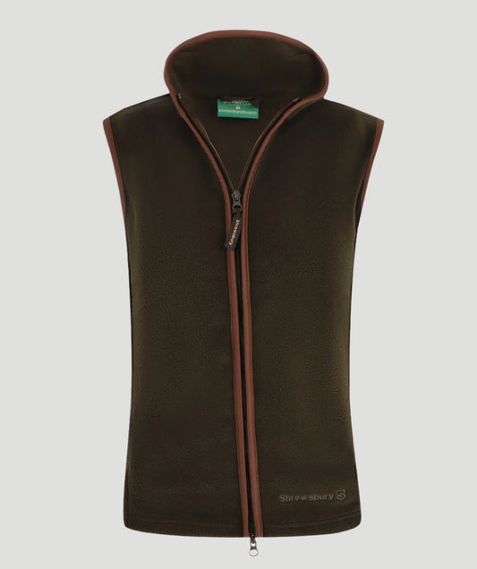 Harley Fleece Gilet Dark Olive
