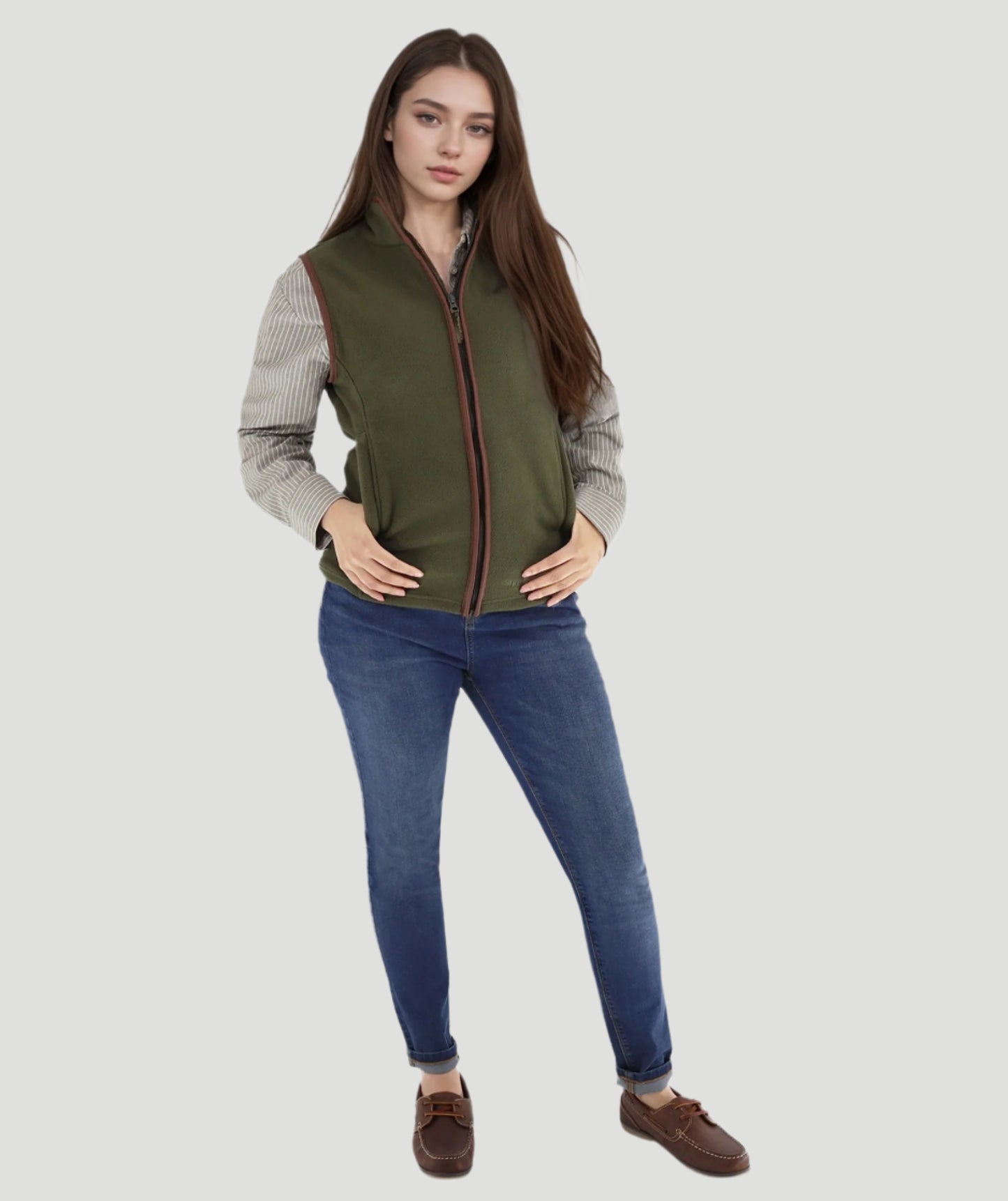 Harley Fleece Gilet Olive