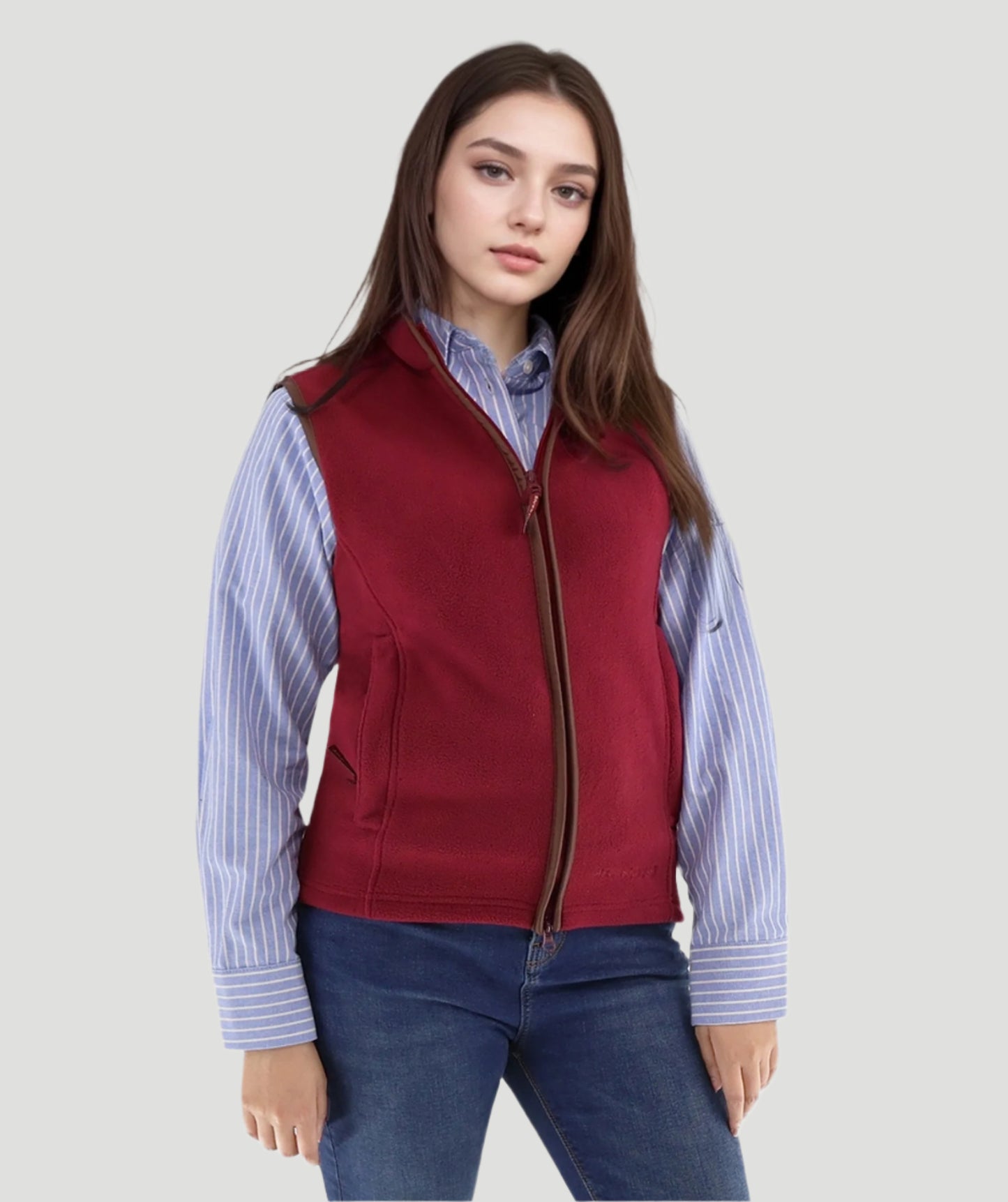 Harley Fleece Gilet Wine