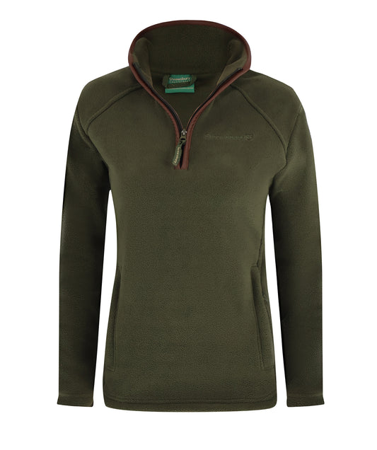 Harley Fleece Quater Zip Olive
