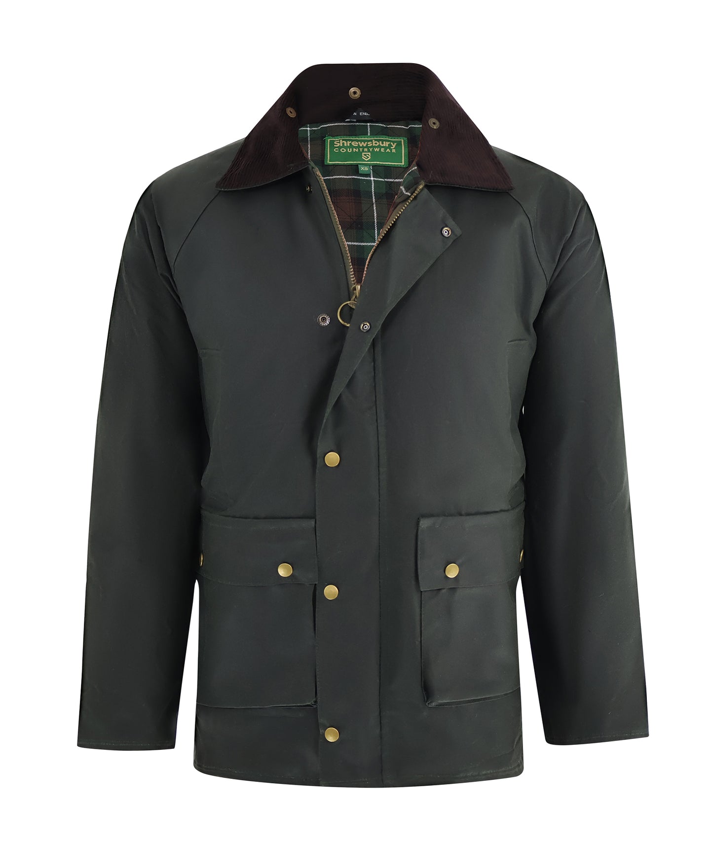 Kenley Padded Wax Jacket Olive
