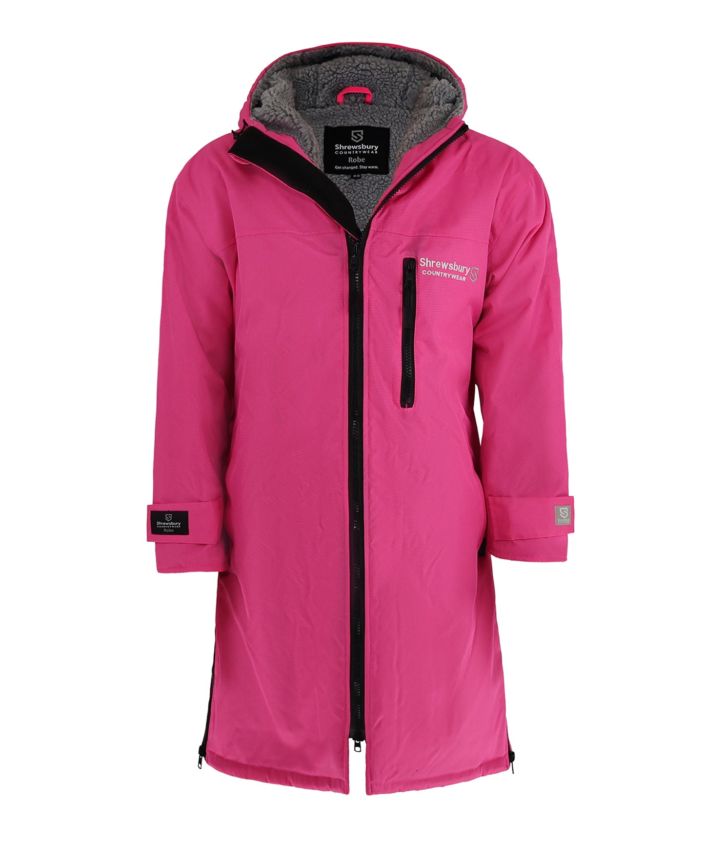 Wilcott Ladies Waterproof Robe Fuchsia Pink