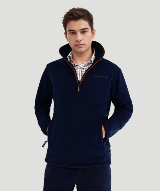 Ackleton Fleece Quater Zip Navy