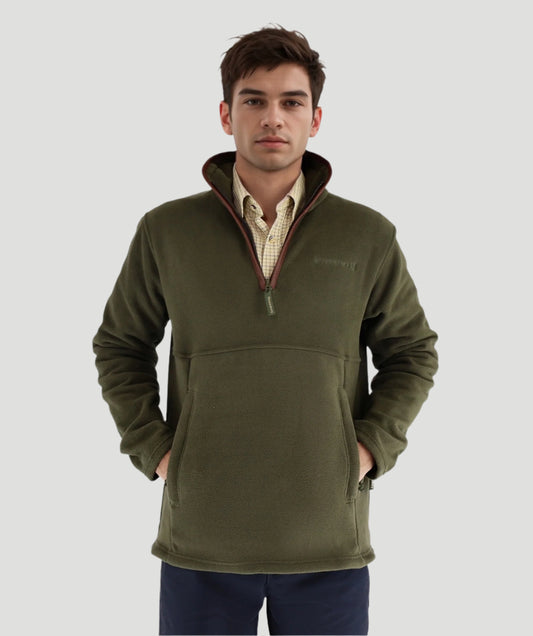 Ackleton Fleece Quater Zip Olive