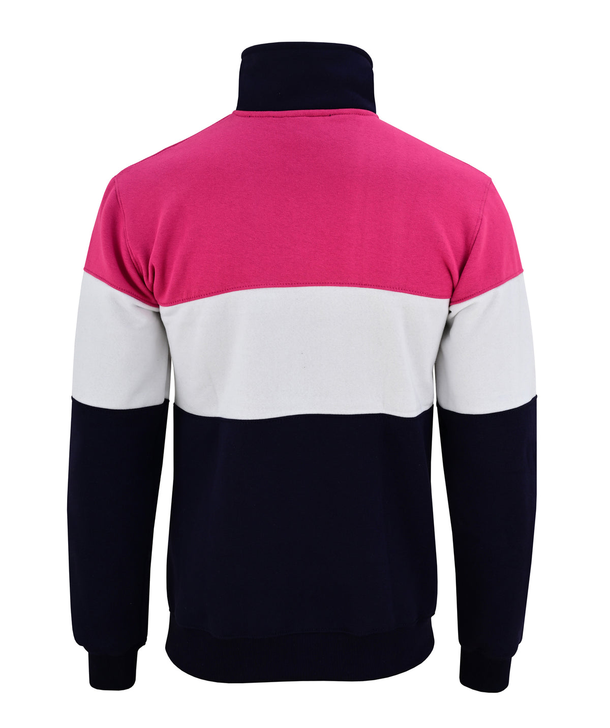 Bedstone Womens Quater Zip Sweatshirt Fuchsia Pink