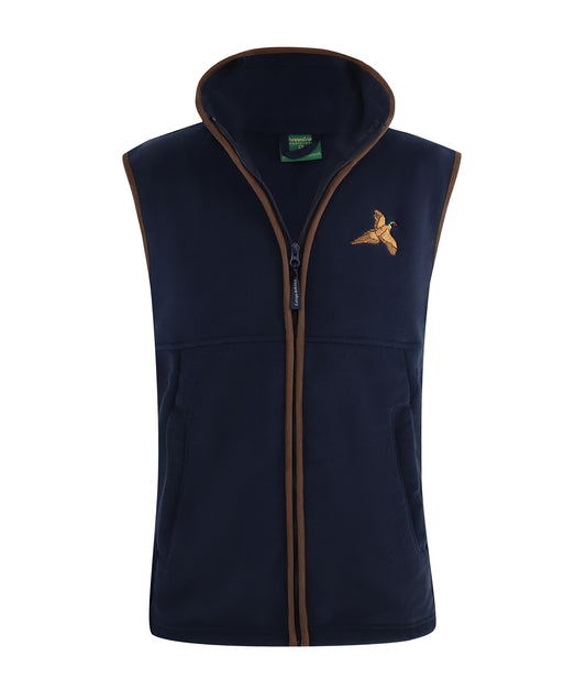 Cosford Pheasant Fleece Gilet Navy