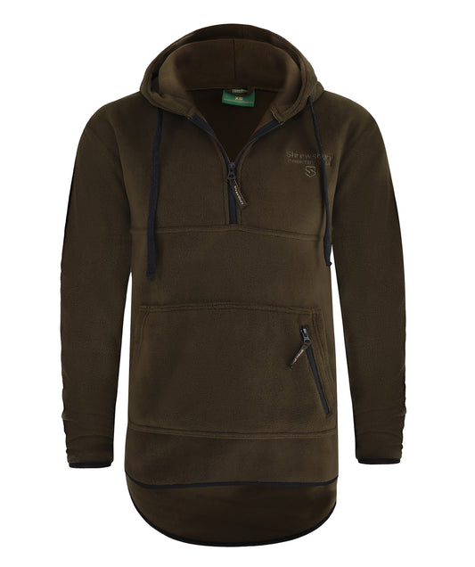 Glazeley Fleece Tail Hoodie Dark Olive