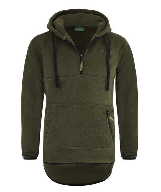 Glazeley Fleece Tail Hoodie Olive