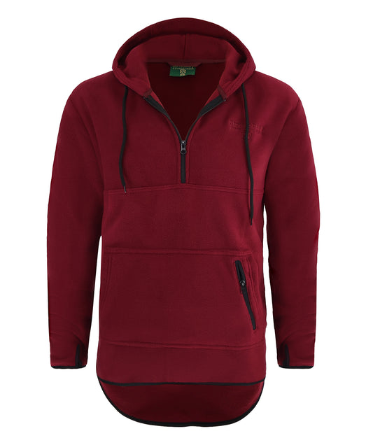 Glazeley Fleece Tail Hoodie Wine