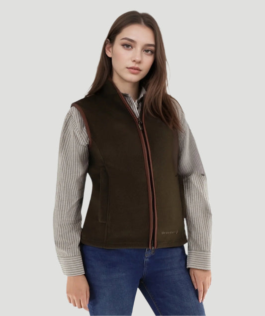 Harley Fleece Gilet Dark Olive