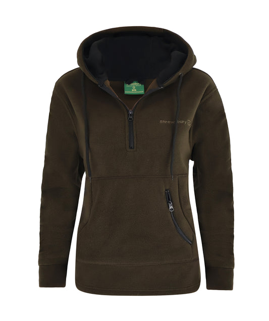Kinlet Fleece Hoodie Dark Olive